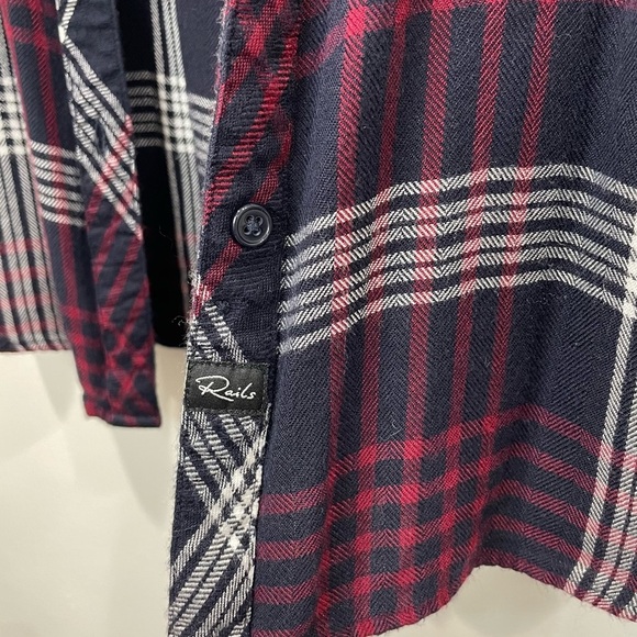 Rails Burgundy Plaid Long Sleeve - Picture 4 of 10